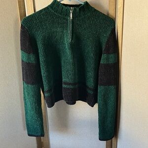 Bravo Green Knit Sweater large